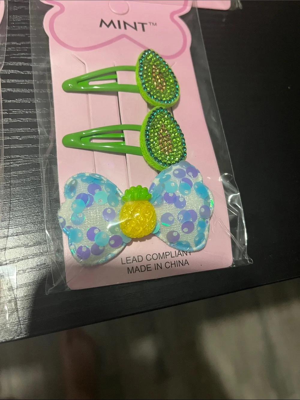 Mint Kids Hair Clips Set – Pink, Yellow, Green, Red, Purple